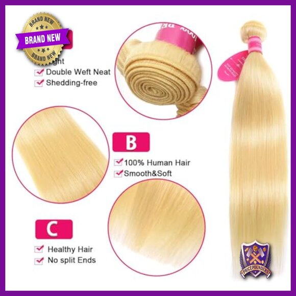 Human Hair Extensions 20-24 Inch Straight Bundles Sew In Weave